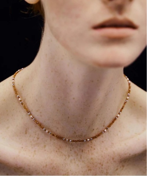 LAPUIS(ラピュイ)の「LAPUIS Random Stone necklace(ラピュイ ランダム ストーン ネックレス)(ネックレス・メンズ・クリア/マルチ/ブラック/ブラウン・FREE)」の2枚目の写真