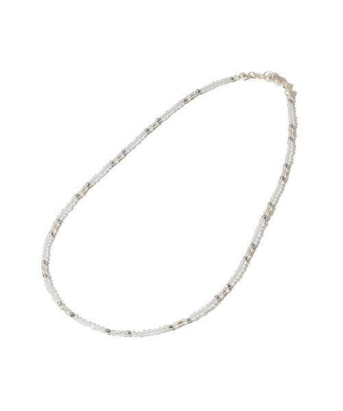 LAPUIS(ラピュイ)の「LAPUIS Random Stone necklace(ラピュイ ランダム ストーン ネックレス)(ネックレス・メンズ・クリア/マルチ/ブラック/ブラウン・FREE)」の4枚目の写真