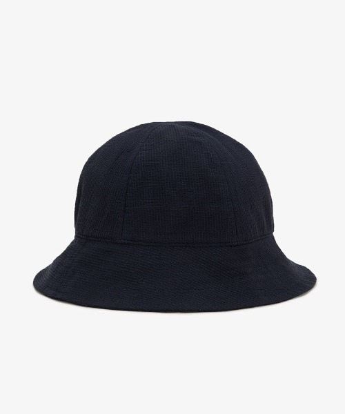 【関税込み】Fred Perry ネイビー Dual Branded バケットハット セール】Seersucker Bucket Hat/シアサッカーバケットハット