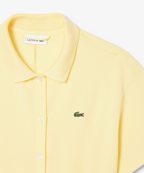 LACOSTE（ラコステ）の「鹿の子地シャツドレス ドレープフレア