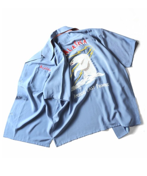 【極レア】ヒューストン ALASKA 刺繍シャツ 長袖 アラスカ 極レア】ヒューストン ALASKA 刺繍シャツ 長袖 アラスカ - メルカリ