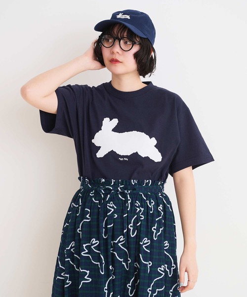 I am I in fact...（アイアムアイインファクト）の「run rabbit 刺繍キャップ（キャップ・レディース・レッド/ネイビー・FREE）」の9枚目の写真