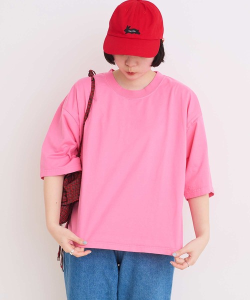 I am I in fact...（アイアムアイインファクト）の「run rabbit 刺繍キャップ（キャップ・レディース・レッド/ネイビー・FREE）」の18枚目の写真