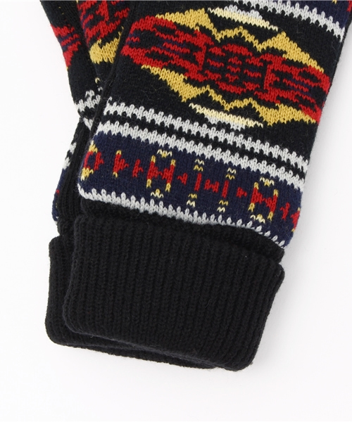 WEGO（ウィゴー）の「WEGO/エスニックグローブ（手袋・メンズ・キャメル/ネイビー/ブラック・FREE）」の6枚目の写真