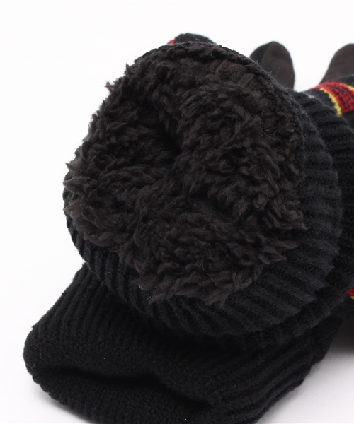 WEGO（ウィゴー）の「WEGO/エスニックグローブ（手袋・メンズ・キャメル/ネイビー/ブラック・FREE）」の7枚目の写真