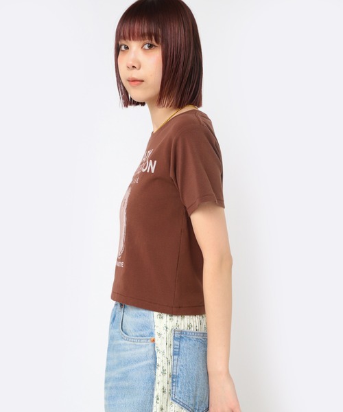 RNA(アールエヌエー)の「M2459 BUSHYDEMONチビT(Tシャツ/カットソー・レディース・ブラウン/ホワイト/ライトブルー・MEDIUM)」の21枚目の写真