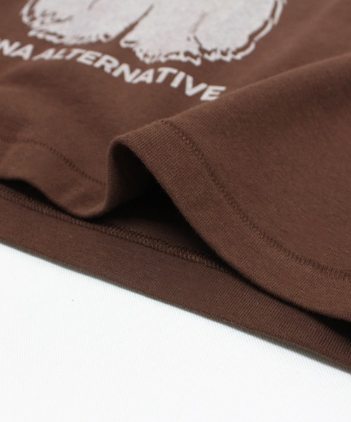 RNA(アールエヌエー)の「M2459 BUSHYDEMONチビT(Tシャツ/カットソー・レディース・ブラウン/ホワイト/ライトブルー・MEDIUM)」の6枚目の写真