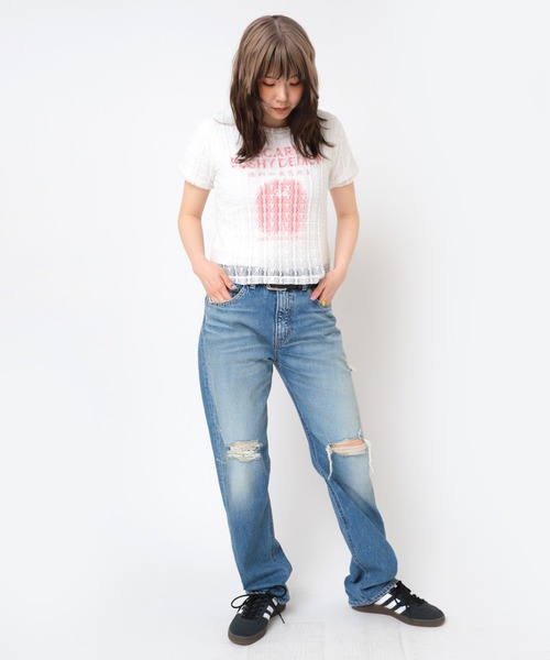 RNA(アールエヌエー)の「M2459 BUSHYDEMONチビT(Tシャツ/カットソー・レディース・ブラウン/ホワイト/ライトブルー・MEDIUM)」の16枚目の写真