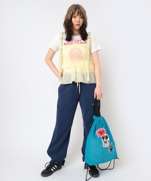 RNA(アールエヌエー)の「M2459 BUSHYDEMONチビT(Tシャツ/カットソー・レディース・ブラウン/ホワイト/ライトブルー・MEDIUM)」の15枚目の写真