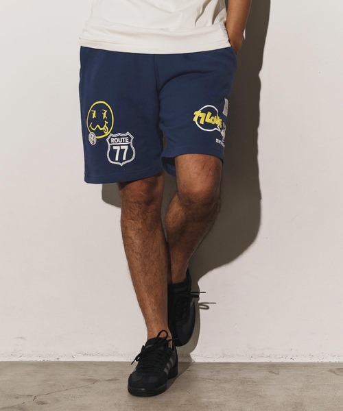 seventy seven(セブンティセブン)の「mp13508-middle onz sweat short pants (77mix) ショートパンツ(その他パンツ・メンズ・インディゴブルー/ブラック/アッシュ・S/M/L/XL)」の11枚目の写真