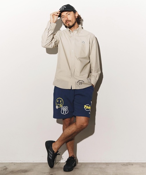 seventy seven(セブンティセブン)の「mp13508-middle onz sweat short pants (77mix) ショートパンツ(その他パンツ・メンズ・インディゴブルー/ブラック/アッシュ・S/M/L/XL)」の14枚目の写真