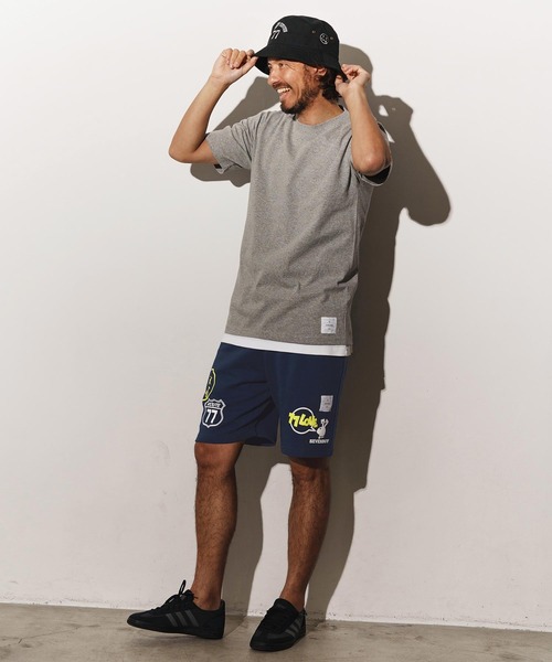 seventy seven(セブンティセブン)の「mp13508-middle onz sweat short pants (77mix) ショートパンツ(その他パンツ・メンズ・インディゴブルー/ブラック/アッシュ・S/M/L/XL)」の15枚目の写真