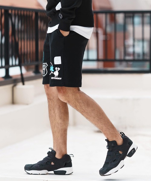 seventy seven(セブンティセブン)の「mp13508-middle onz sweat short pants (77mix) ショートパンツ(その他パンツ・メンズ・インディゴブルー/ブラック/アッシュ・S/M/L/XL)」の19枚目の写真