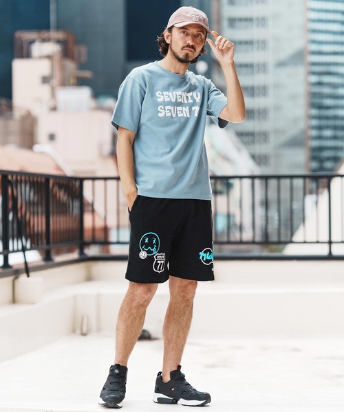 seventy seven(セブンティセブン)の「mp13508-middle onz sweat short pants (77mix) ショートパンツ(その他パンツ・メンズ・インディゴブルー/ブラック/アッシュ・S/M/L/XL)」の20枚目の写真