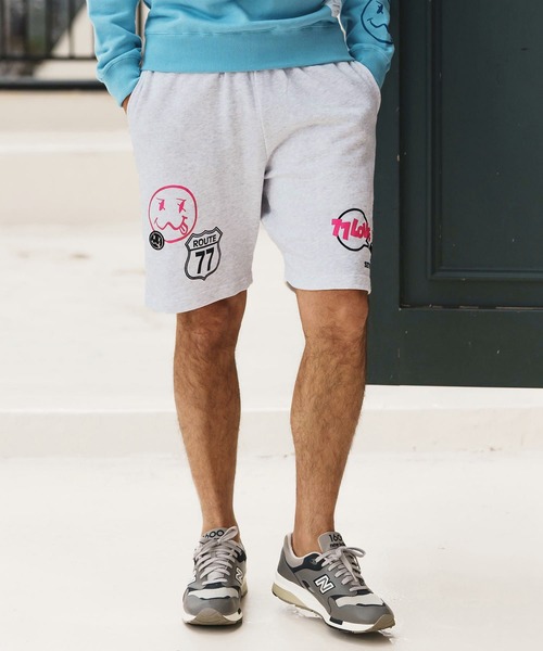seventy seven(セブンティセブン)の「mp13508-middle onz sweat short pants (77mix) ショートパンツ(その他パンツ・メンズ・インディゴブルー/ブラック/アッシュ・S/M/L/XL)」の10枚目の写真