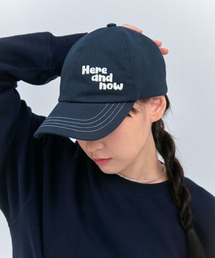「elldu/エルドゥ」Here and now stitch Ball cap 　ステッチボールキャップ　ユニセックス