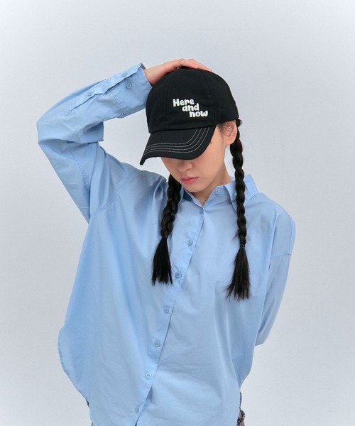 elldu(エルドゥ)の「「elldu/エルドゥ」Here and now stitch Ball cap ステッチボールキャップ ユニセックス(キャップ・レディース・ネイビー/ブラック・FREE)」の2枚目の写真
