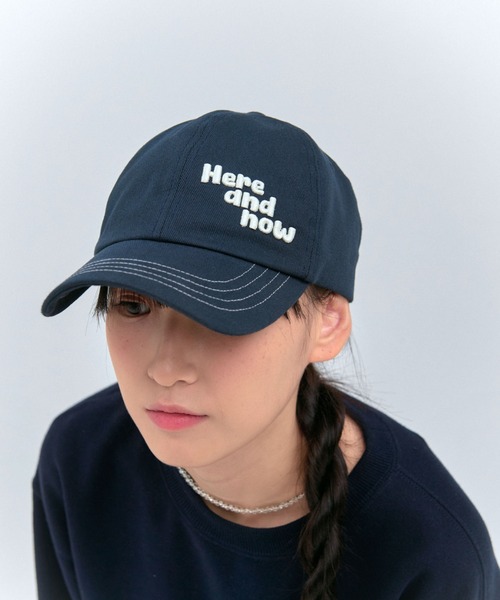 elldu(エルドゥ)の「「elldu/エルドゥ」Here and now stitch Ball cap ステッチボールキャップ ユニセックス(キャップ・レディース・ネイビー/ブラック・FREE)」の14枚目の写真