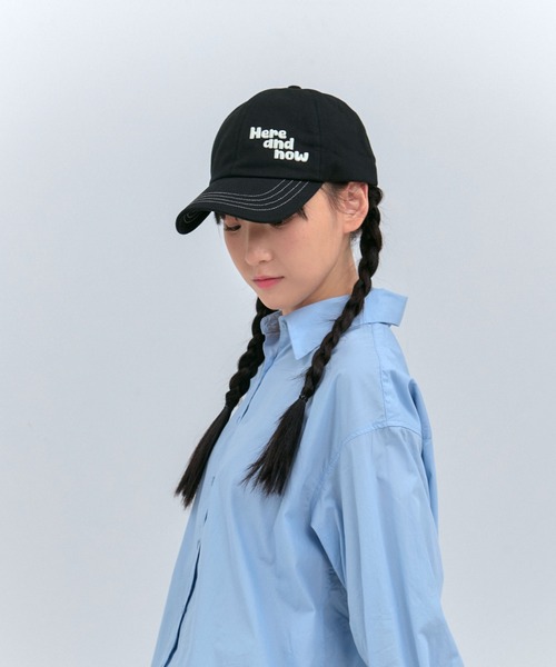 elldu(エルドゥ)の「「elldu/エルドゥ」Here and now stitch Ball cap ステッチボールキャップ ユニセックス(キャップ・レディース・ネイビー/ブラック・FREE)」の17枚目の写真