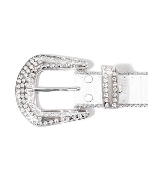 GALLIS ADDICTION（ガリスアディクション）の「GA GILAGILA STONE BELT（ベルト・メンズ・ホワイト/ピンク/ブラック/ブラック系2/ブルー/シルバー・FREE）」の10枚目の写真