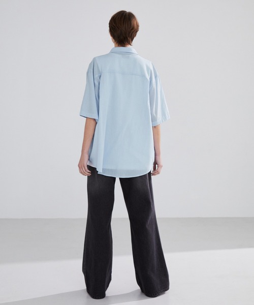 LUENNA(ルエナ)の「【LUENNA】Sheer Stripe Shirt / シアーストライプシャツ(シャツ/ブラウス・メンズ・クリーム/ブルー・L/M/S)」の17枚目の写真