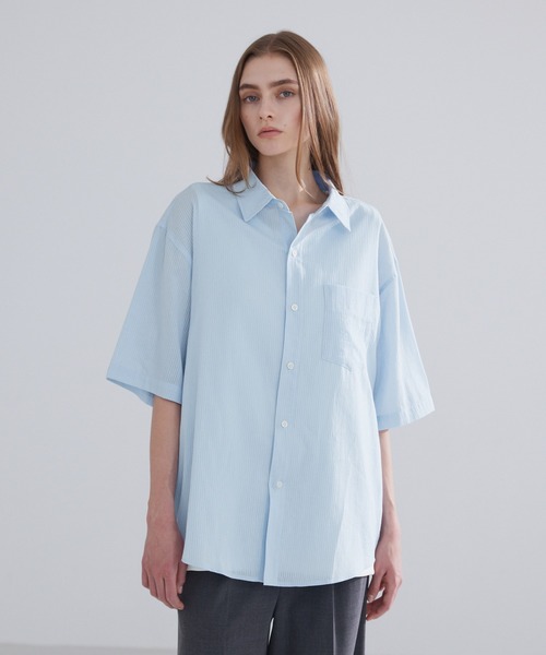 ブラウス シャツ *Sheer ストライプ シャツ レディース Deuxieme Classe ブラウス シャツ *Sheer ストライプ レディース
