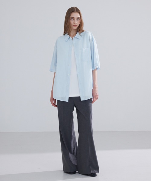 LUENNA(ルエナ)の「【LUENNA】Sheer Stripe Shirt / シアーストライプシャツ(シャツ/ブラウス・メンズ・クリーム/ブルー・L/M/S)」の11枚目の写真