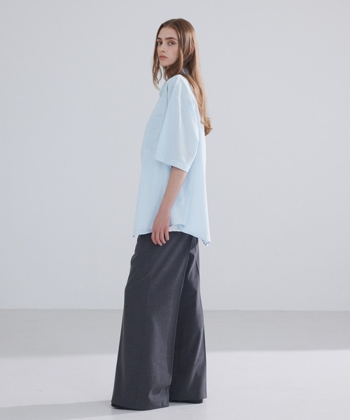 LUENNA(ルエナ)の「【LUENNA】Sheer Stripe Shirt / シアーストライプシャツ(シャツ/ブラウス・メンズ・クリーム/ブルー・L/M/S)」の12枚目の写真