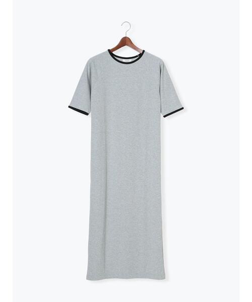 Te chichi TERRASSE（テチチテラス）の「配色リブカットワンピース（ワンピース・レディース・モカ/グレー/ブラック・F）」の11枚目の写真