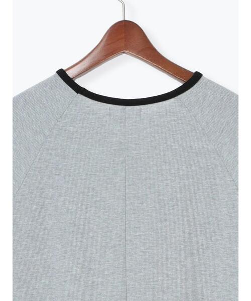 Te chichi TERRASSE（テチチテラス）の「配色リブカットワンピース（ワンピース・レディース・モカ/グレー/ブラック・F）」の16枚目の写真