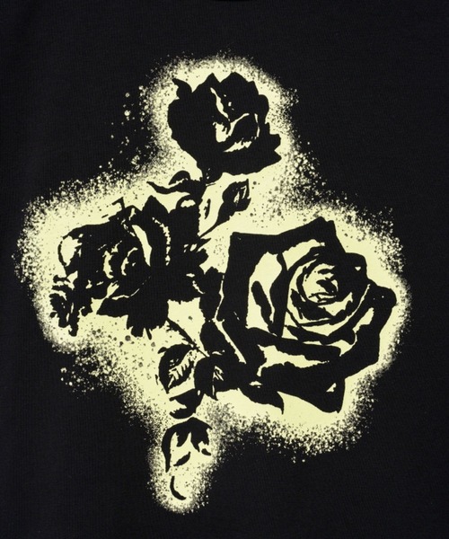 Midnight Move（ミッドナイトムーブ）の「Midnight Move／FL CROP  T（Tシャツ/カットソー・レディース・ブラック/ホワイト・FREE）」の18枚目の写真