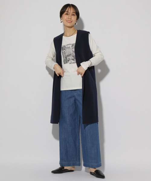 Elura（エルーラ）の「夏ラクジレ/327519（ベスト・レディース・ブラック/ネイビー/オフホワイト・FREE）」の9枚目の写真