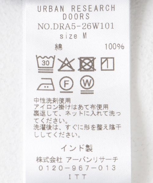 URBAN RESEARCH DOORS（アーバンリサーチドアーズ）の「コットンボイルロールアップハーフスリーブワンピース（ワンピース・レディース・オレンジ/グリーン系その他/ブラック/ブルー・MEDIUM）」の19枚目の写真