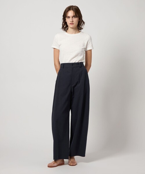 steven alan ネイビー ワイドパンツ M steven alan ネイビー ワイドパンツ M