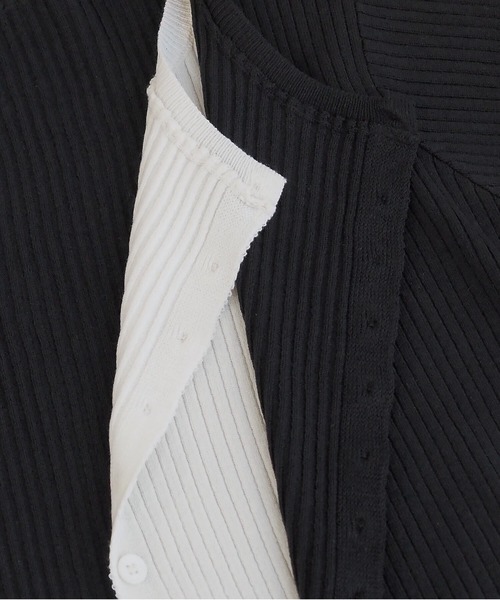 tiptop(ティップトップ)の「配色レイヤードカーディガン(ニット/セーター・レディース・ネイビー/グレー/ブルー/ブラック・FREE)」の21枚目の写真