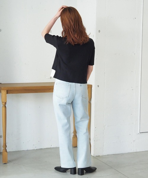 tiptop(ティップトップ)の「配色レイヤードカーディガン(ニット/セーター・レディース・ネイビー/グレー/ブルー/ブラック・FREE)」の12枚目の写真