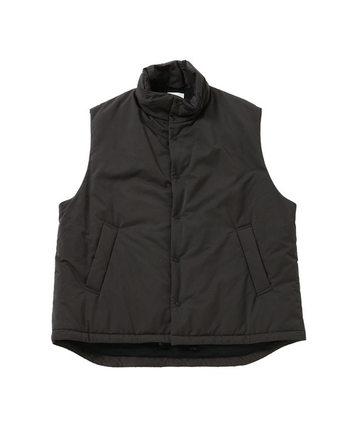 ATON（エイトン）の「ATON VINTAGE NYLON TWILL PADDED VEST JKAGCW0801（その他アウター・メンズ・チャコールグレー/ベージュ・MEDIUM/44）」の7枚目の写真