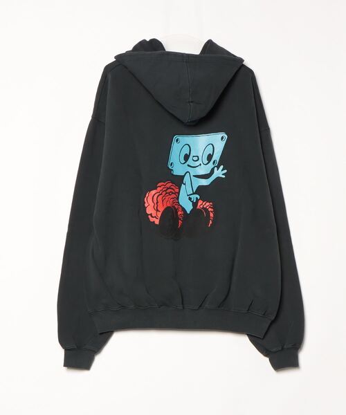 2AM（ツーエイエム）の「ARNOLD PARK STUDIOS / GASKET LOGO HOODIE FADED BLACK（パーカー・メンズ・ブラック系その他・X-LARGE）」の2枚目の写真
