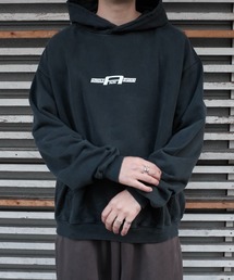 ARNOLD PARK STUDIOS / GASKET LOGO HOODIE FADED BLACK