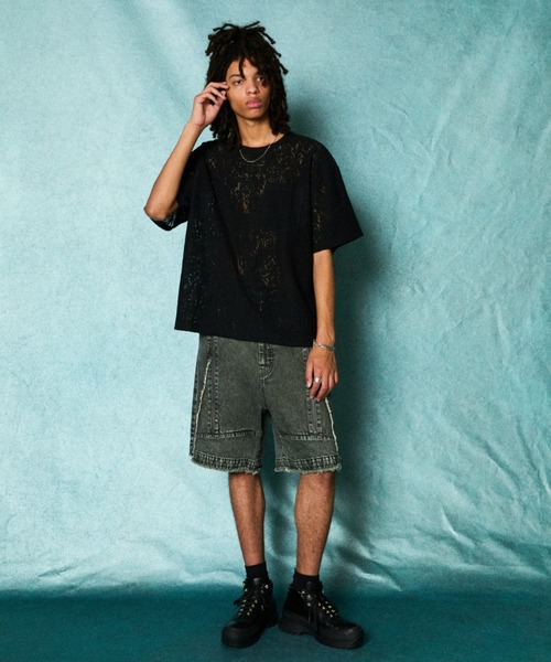 TAUPE（トープ）の「TAUPE/トープ/ZIP POCKET DENIM SHORT PANTS（その他パンツ・メンズ・ベージュ/グレー・1/2/3）」の2枚目の写真