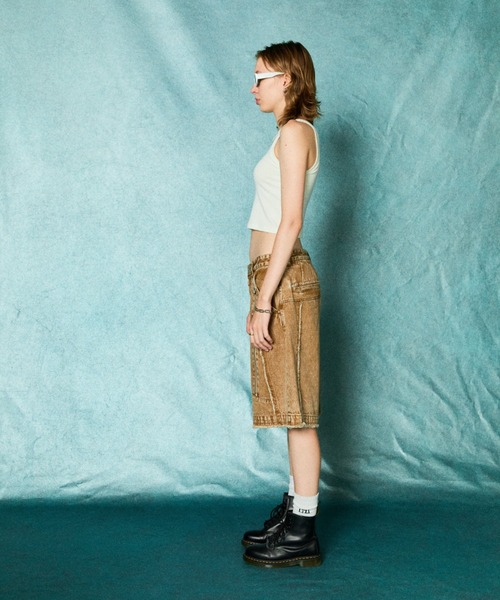 セール】TAUPE/トープ/ZIP POCKET DENIM SHORT PANTS（その他