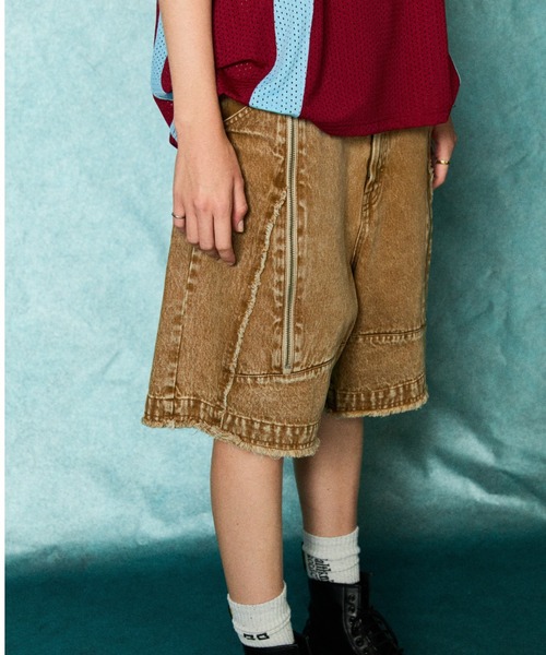 TAUPE（トープ）の「TAUPE/トープ/ZIP POCKET DENIM SHORT PANTS（その他パンツ・メンズ・ベージュ/グレー・1/2/3）」の12枚目の写真