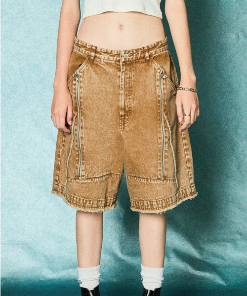 【TAUPE】ZIP POCKET DENIM SHORT PANTS セール】TAUPE/トープ/ZIP POCKET DENIM SHORT PANTS（その他