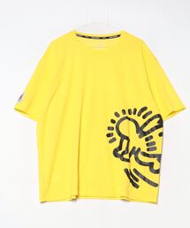 ティゴラ TIGORA ランニング半袖Tシャツ サイドグラフィック(キースへリング)