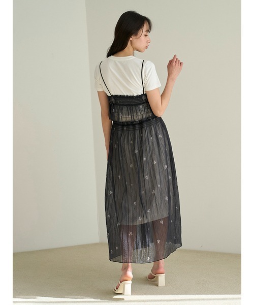 セール】ワッシャープリーツレイヤードスカート（スカート
