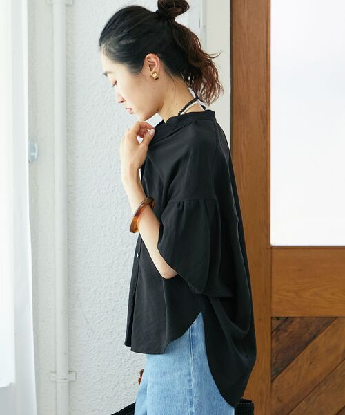 le.coeur blanc（ルクールブラン）の「《お気に入り急上昇！！》ヴィンテージライクフレアスリーブブラウス（シャツ/ブラウス・レディース・オフホワイト/ブラック/ブラウン/カーキオリーブ・38）」の20枚目の写真