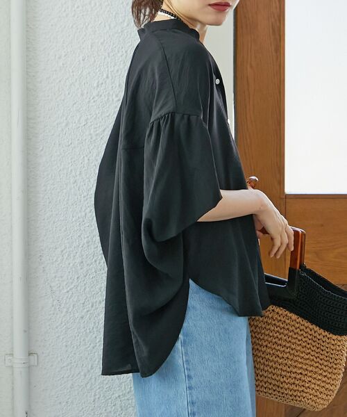 le.coeur blanc（ルクールブラン）の「《お気に入り急上昇！！》ヴィンテージライクフレアスリーブブラウス（シャツ/ブラウス・レディース・オフホワイト/ブラック/ブラウン/カーキオリーブ・38）」の21枚目の写真