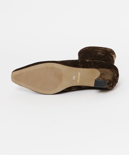 URBAN RESEARCH ROSSO WOMEN（アーバンリサーチ　ロッソ）の「LE VERNIS　Velor stretch boots（ブーツ・レディース・ブラウン・24.5）」の5枚目の写真