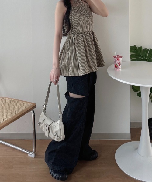 nemne store(ネンネストア)の「キャミソールチュニック(キャミソール・レディース・オフホワイト/ベージュ・SMALL/MEDIUM)」の11枚目の写真