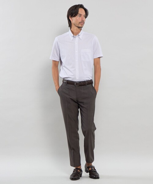 MACKINTOSH LONDON(マッキントッシュ ロンドン)の「【FLEX JERSEY】ジオメトリックジャージー半袖シャツ(シャツ/ブラウス・メンズ・パープル系その他2/ブルー系その他4・S/M/L/XL)」の13枚目の写真